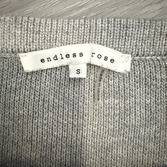 Endless Rose Light Gray Knit Top - Picture 8 of 10